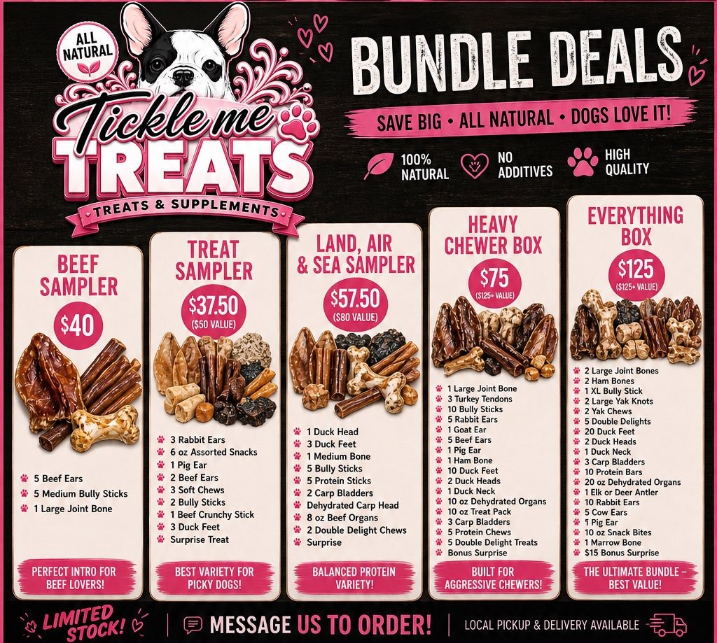 Curated dog treat bundles